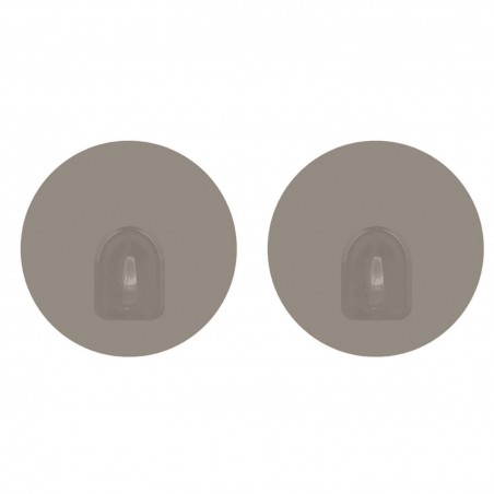 Lot de 2 crochets rond muraux repositionnables Beige MSV