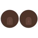 Lot de 2 crochets rond muraux repositionnables Chocolat MSV