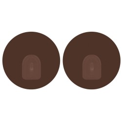 Lot de 2 crochets rond muraux repositionnables Chocolat MSV