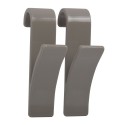 Set of 2 hooks for towel dryers Taupe MSV