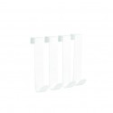 Lot de 4 crochets Blanc mat KESSY MSV