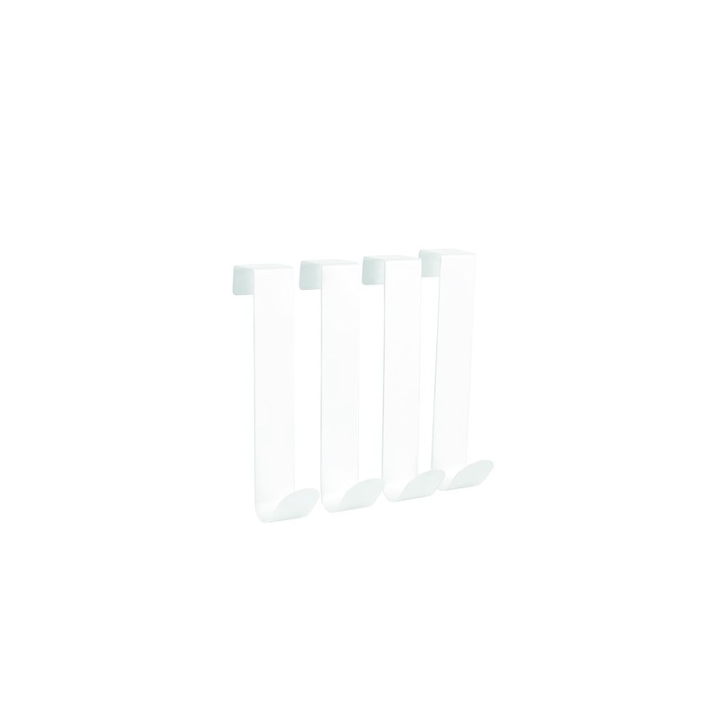 Lot de 4 crochets Blanc mat KESSY MSV