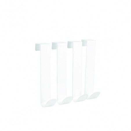 Lot de 4 crochets Blanc mat KESSY MSV