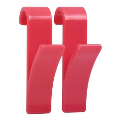 Set of 2 hooks for towel dryers Pink MSV