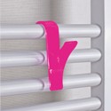 Set of 2 hooks for towel dryers Pink MSV