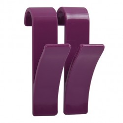 Set mit 2 Haken für Handtuchtrockner Lila MSV