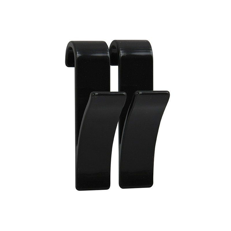 Set mit 2 Haken für Handtuchtrockner Schwarz MSV