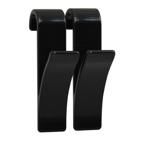 Set mit 2 Haken für Handtuchtrockner Schwarz MSV