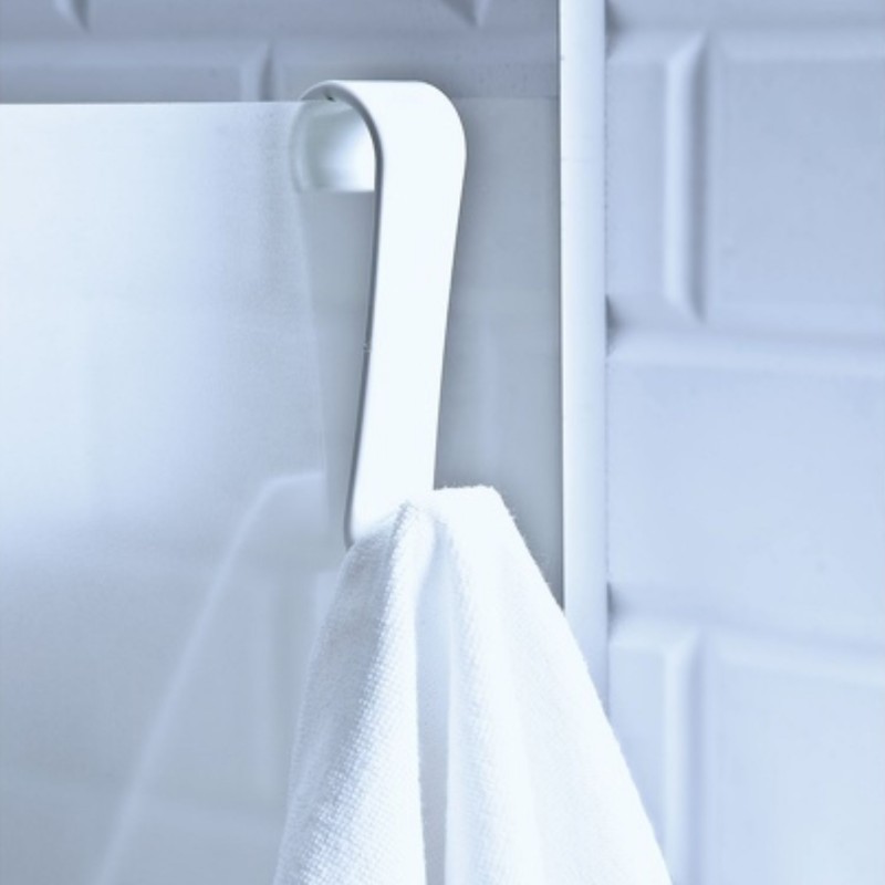 Coat hook for shower screen, towel holder Purple MSV