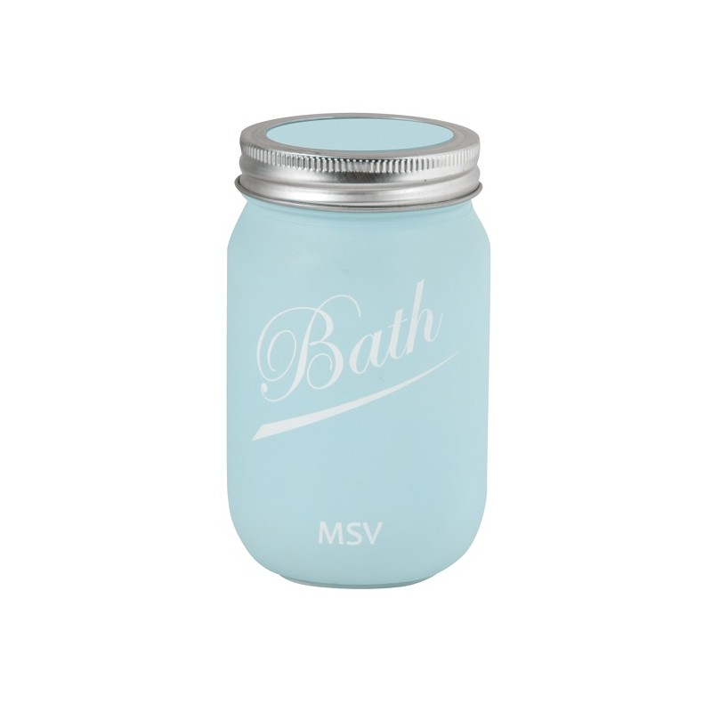 Toothbrush Holder Glass NASSAU Blue MSV