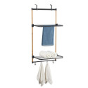 MSV étendoir à  linge de porte ZOE Bambou Noir