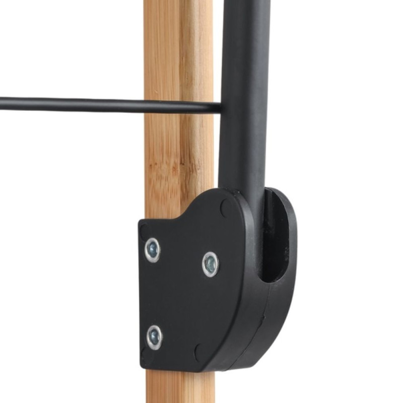 MSV étendoir à  linge de porte ZOE Bambou Noir