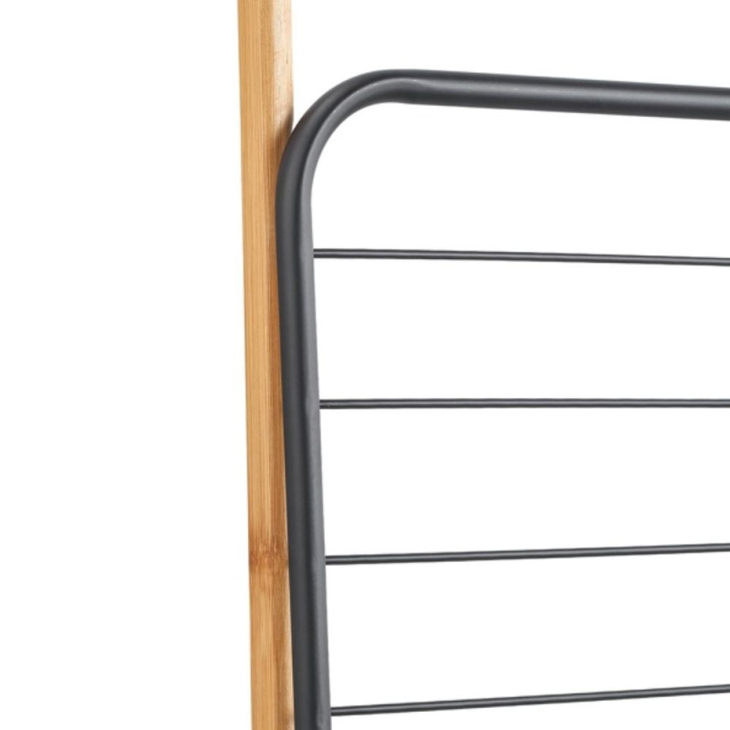 MSV étendoir à  linge de porte ZOE Bambou Noir
