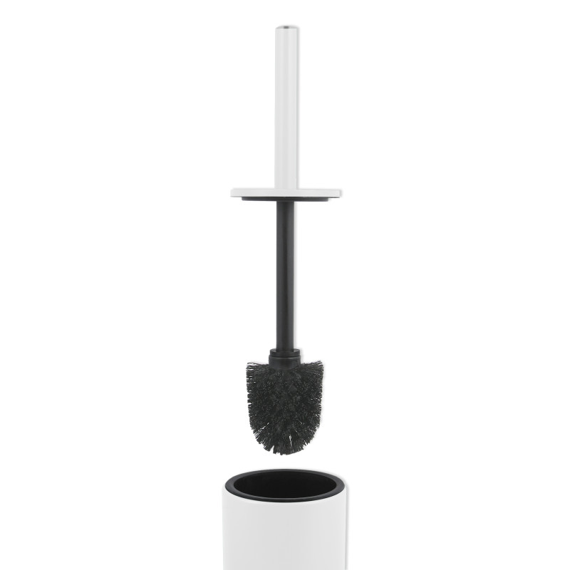 Set Poubelle à  pédale 5L & Brosse Wc AKIRA Blanc mat Spirella