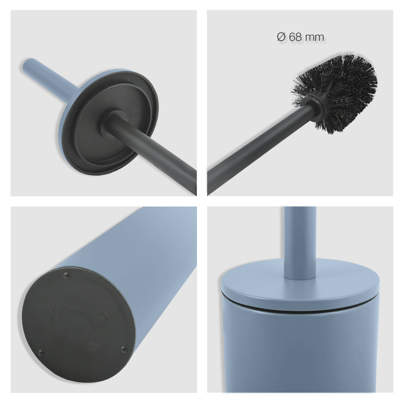 Set Poubelle à  pédale 5L & Brosse Wc AKIRA Fog mat Spirella