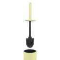 Set Poubelle à  pédale 5L & Brosse Wc AKIRA Jaune mat Spirella