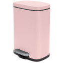 Set Poubelle à  pédale 5L & Brosse Wc AKIRA Rose Pastel mat Spirella