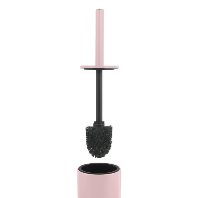 Set Poubelle à  pédale 5L & Brosse Wc AKIRA Rose Pastel mat Spirella