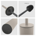 Set Poubelle à  pédale 5L & Brosse Wc AKIRA Taupe mat Spirella
