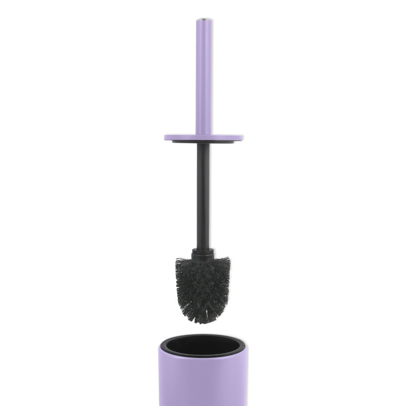 Set Poubelle à  pédale 5L & Brosse Wc AKIRA Lavande mat Spirella