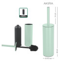 Spirella Set Poubelle à  pédale 5L & Brosse Wc AKIRA Vert Glacé Mat