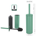 Set Poubelle à  pédale 5L & Brosse Wc AKIRA Vert mat Spirella