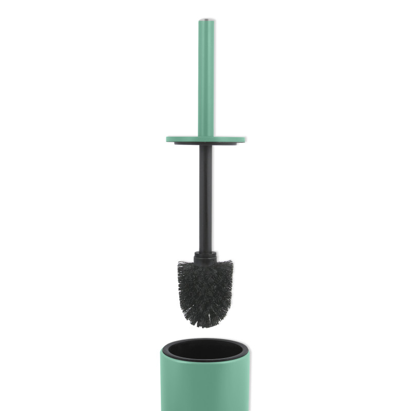 Set Poubelle à  pédale 5L & Brosse Wc AKIRA Vert mat Spirella