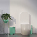 Set Poubelle à  pédale 5L & Brosse Wc AKIRA Vert mat Spirella