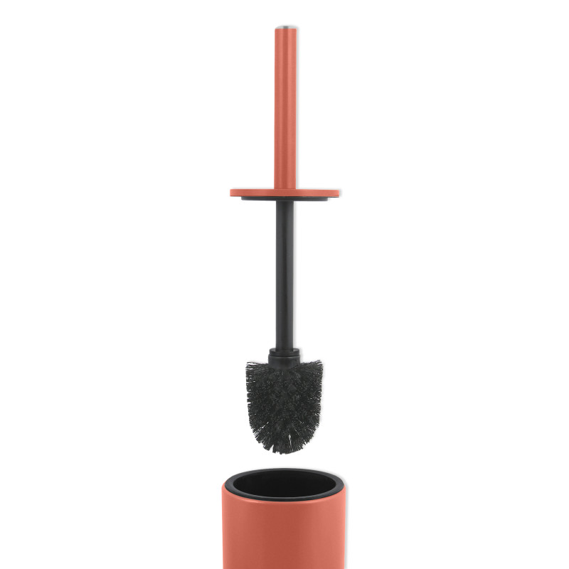Set Poubelle à  pédale 5L & Brosse Wc AKIRA Terracotta mat Spirella