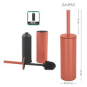 Set Poubelle à  pédale 5L & Brosse Wc AKIRA Terracotta mat Spirella