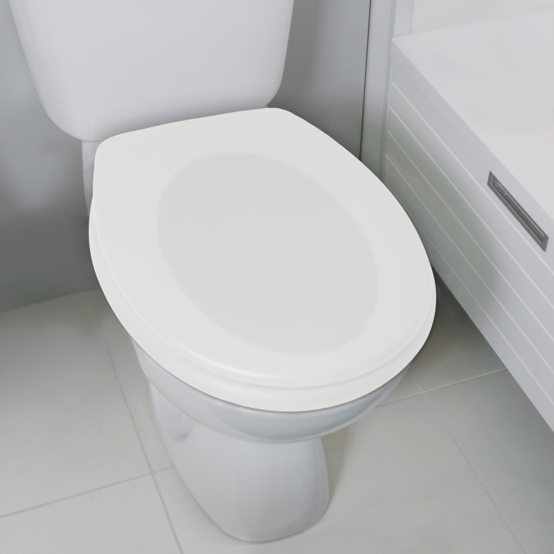 Abattant wc thermo dur avec fermeture silencieuse Blanc mat Spirella