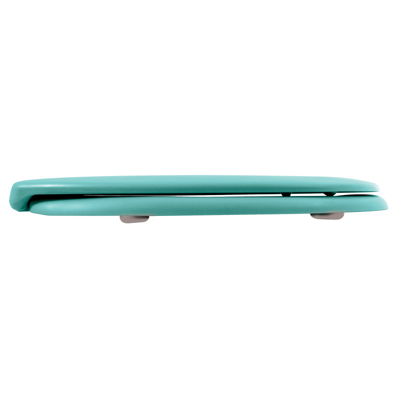 Sedile Wc Rigido Termo NEELA Blu Turchese Opaco - Cerniere in ABS Cromate Spirella