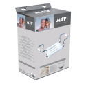 Grand siège de baignoire extensible 50-70cm Blanc - Max 120kg MSV