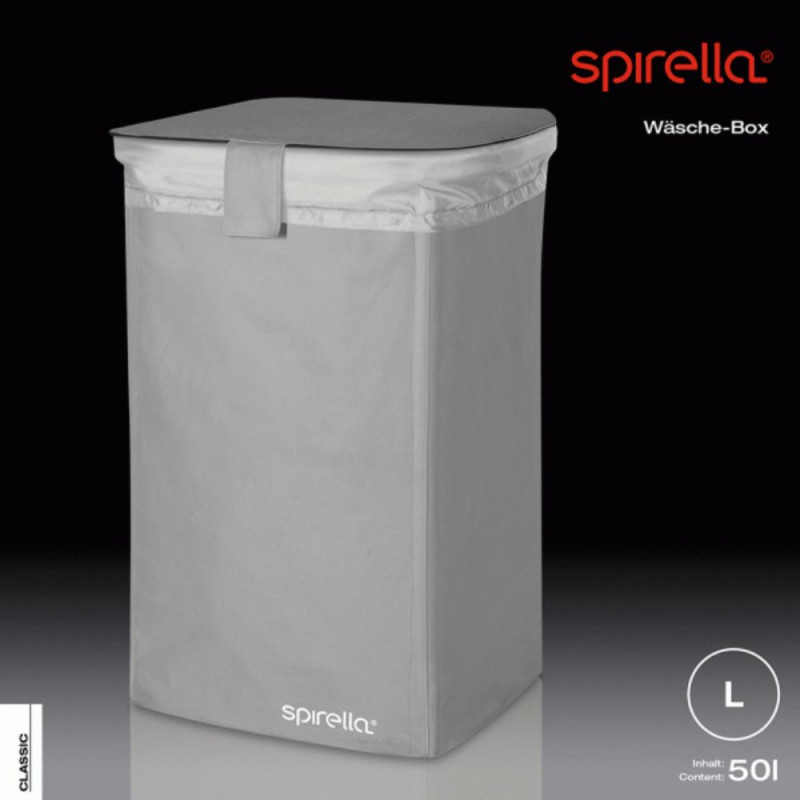 Panier à  linge CLASSIC L 50L Gris Spirella
