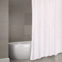 Tenda da doccia Poliestere WAVE 180x200cm QUALITÀ PREMIUM Rosa Pastello - Anelli inclusi MSV
