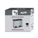 Papelera con pedal de acero inoxidable con clasificación selectiva 18L+8L MSV
