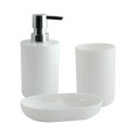 Set de 3 accesorios de baño INAGUA Blanco MSV