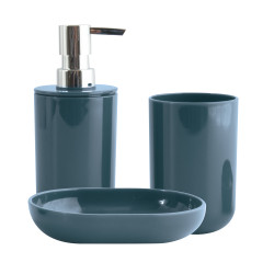 copy of Set de 3 accesorios de baño INAGUA Azul petróleo MSV