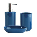 Accesorios de Baño Set de 3 INAGUA Azul Oscuro MSV