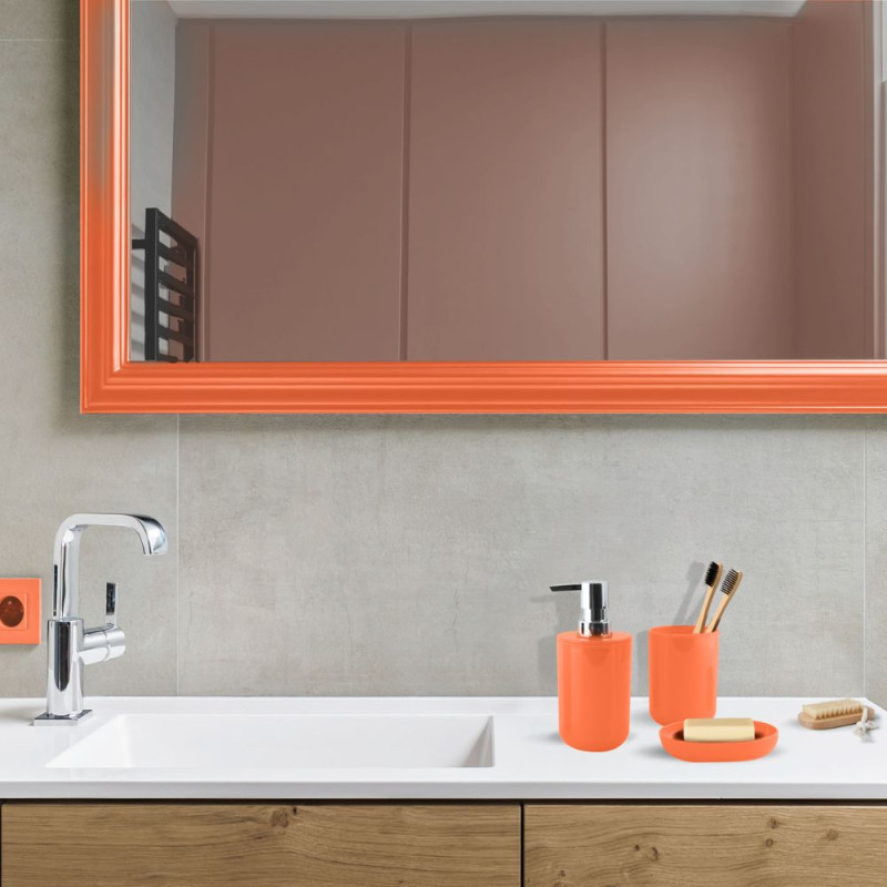 Set de 3 accesorios de baño INAGUA Naranja MSV