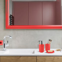 Set de 3 accesorios de baño INAGUA Rojo MSV