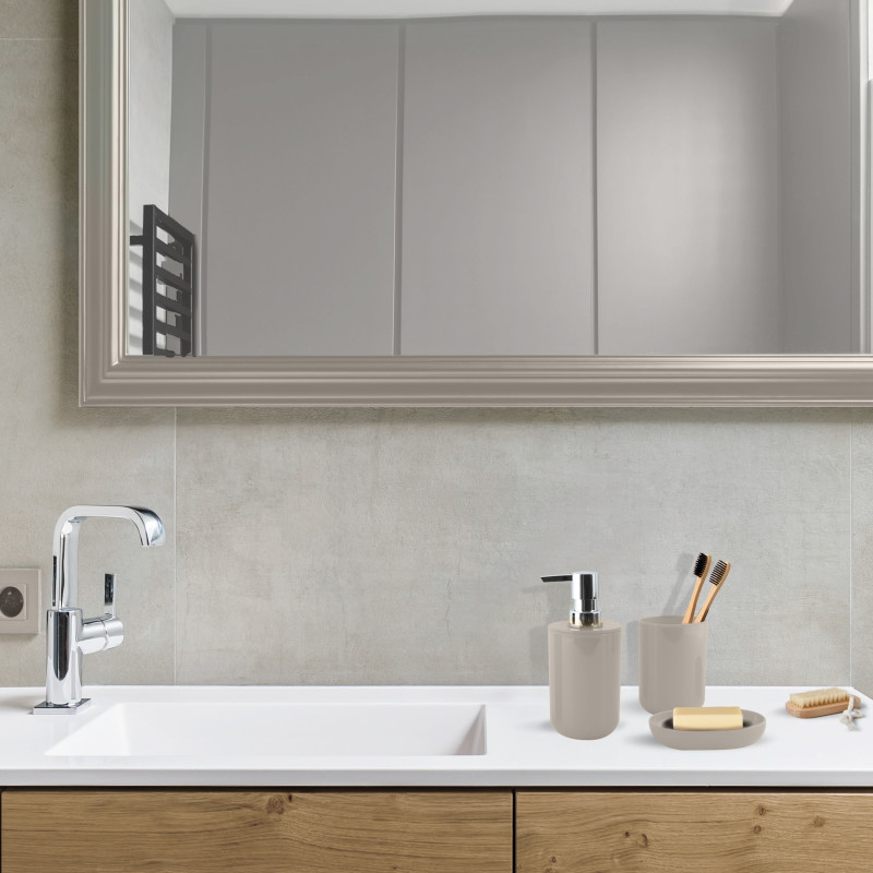 Set de 3 accesorios de baño INAGUA Taupe MSV