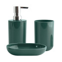 Accesorios de Baño Set de 3 Verde INAGUA Oscuro MSV