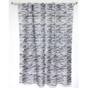 Shower curtain Polyester BRIQUE 180x200cm Gray - Rings included MSV