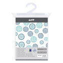 Rideau de douche Polyester DOTS 180x200cm QUALITE PREMIUM Bleu - Anneaux inclus MSV