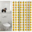 Tenda doccia Poliestere 180x200cm Smiley - Anelli inclusi MSV