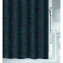 Polyester Shower curtain GEORGES 120x200cm Petrol Spirella
