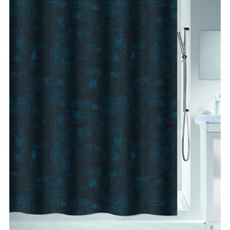 Polyester Shower curtain GEORGES 120x200cm Petrol Spirella
