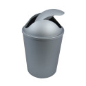 Poubelle à  bascule AKO 5,5L Argent MSV