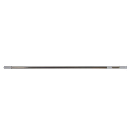 Barra para cortina de ducha o bañera extensible en acero inoxidable 140-260cm Cromo MSV